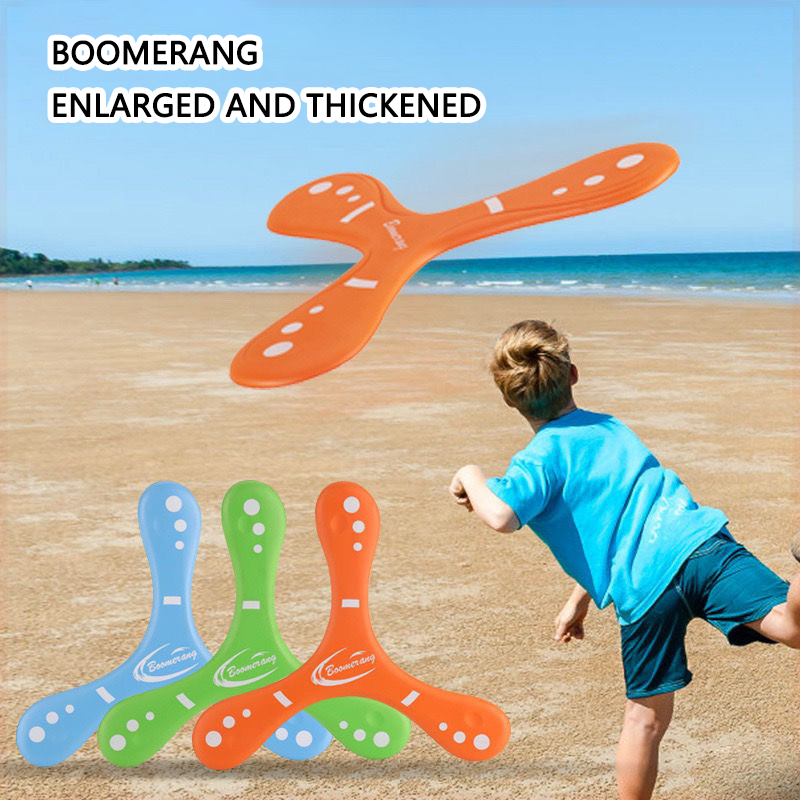 Party Games For Adults And Kids - Children Soft Boomerang Oversized Thickened Three-leaf