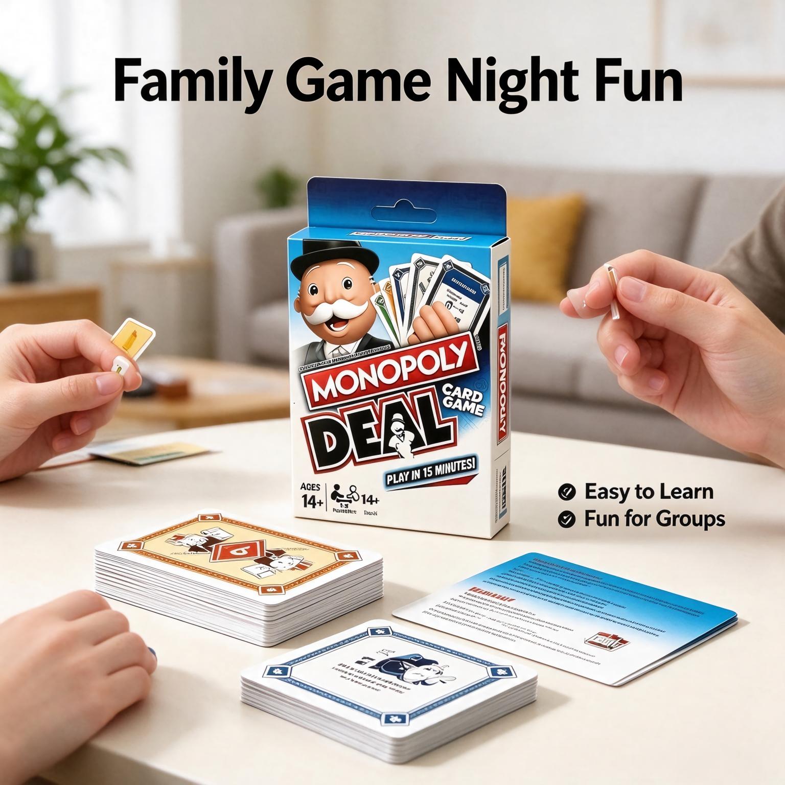Monopoly Deal Card Game, Fast  - Hasbro Game Monopoly review and price