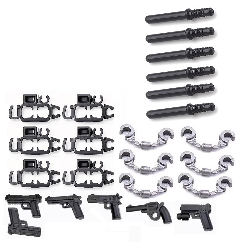 6PCS/SET US City Police Handcu - Lego Set Creator review and price